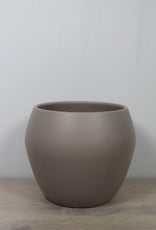 We Love Houseplants Ceramic round taupe pot