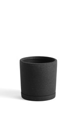HAY Plant Pot With Saucer - M - Black