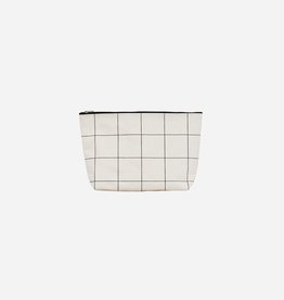 HOUSE DOCTOR Toiletry Bag - Squares White