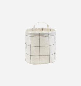 HOUSE DOCTOR Storage Bag - Squares White - S