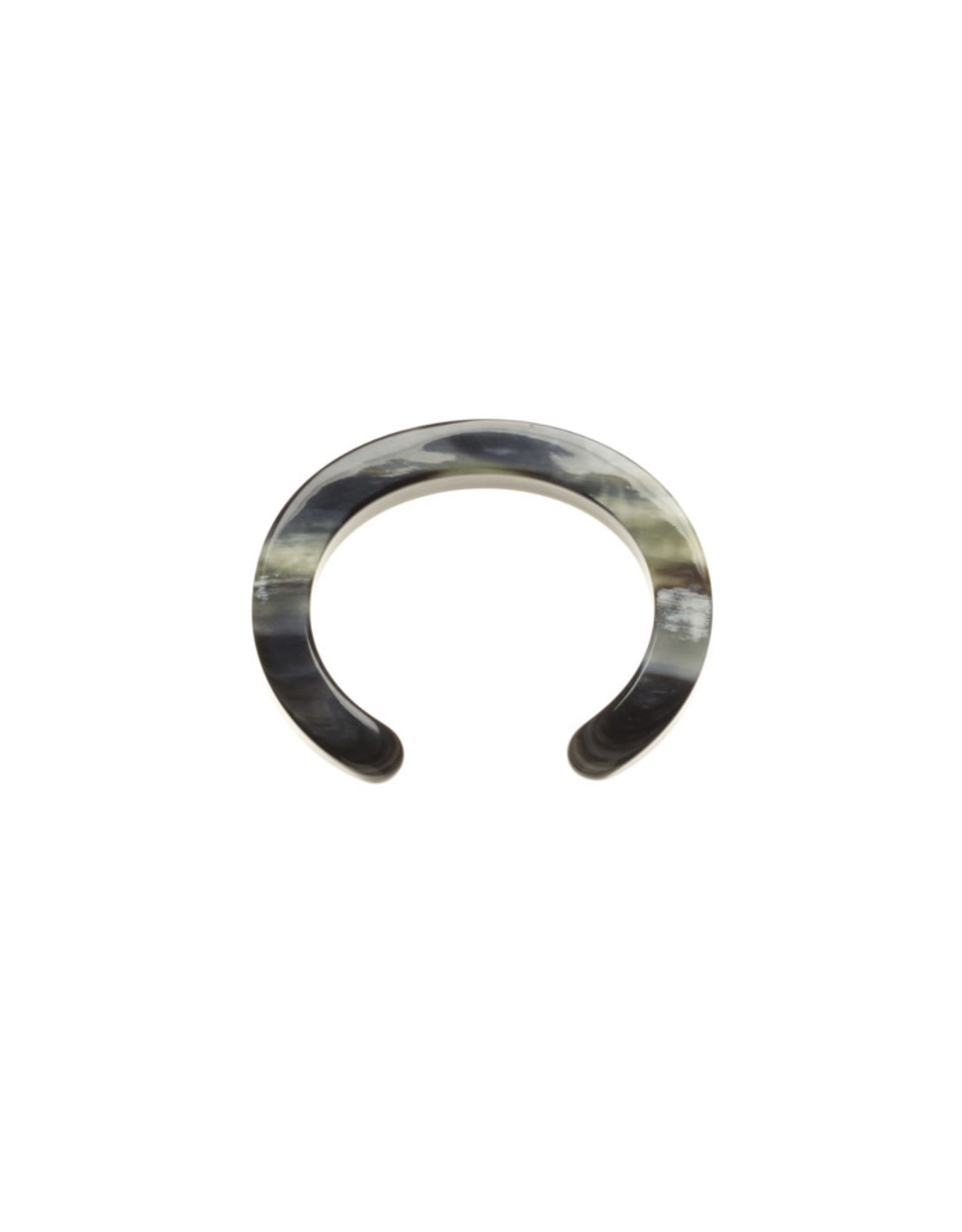 Bracelet Horn Laminated Oval Cuff