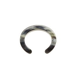 Bracelet Horn Laminated Oval Cuff