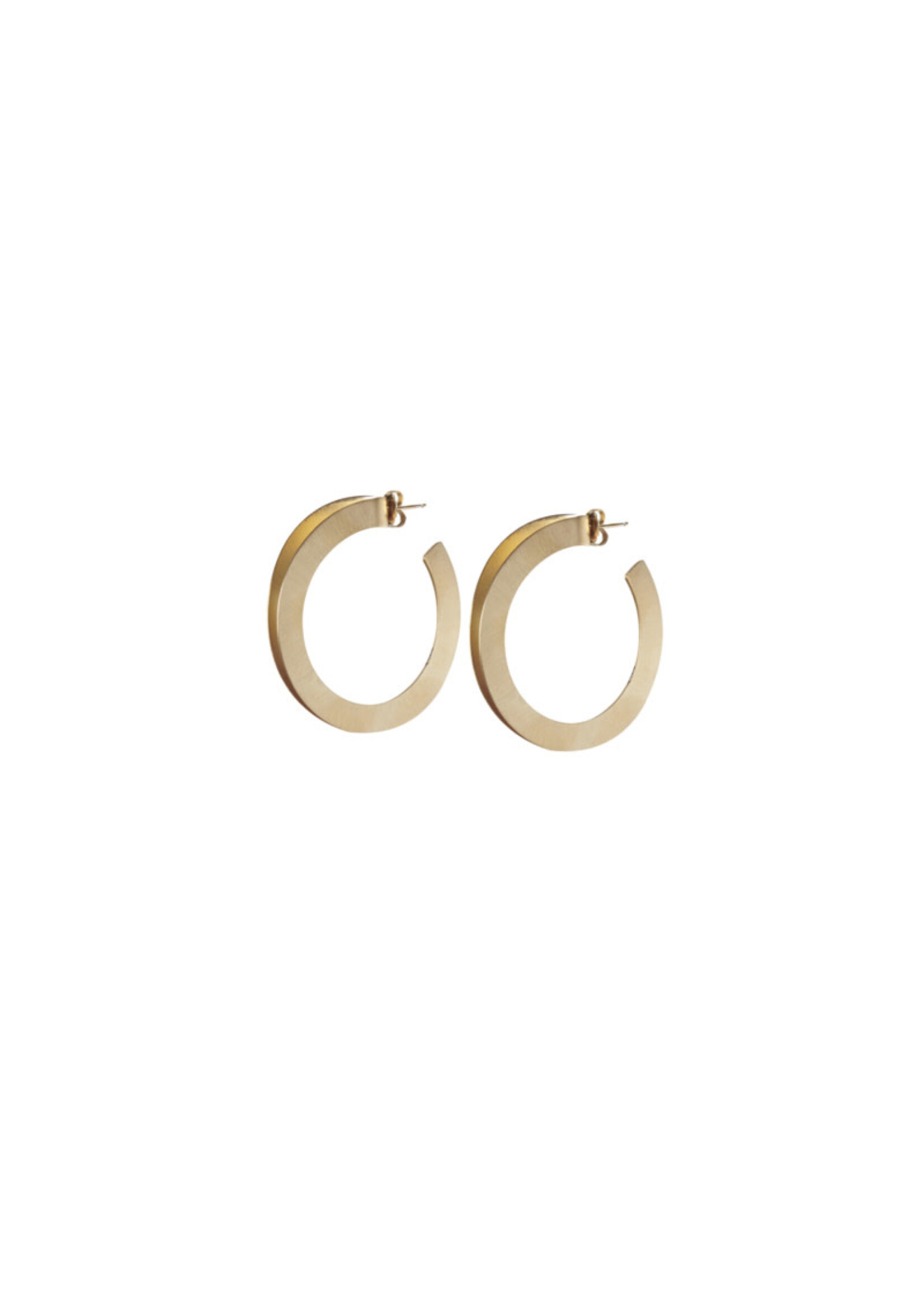 Earrings Bronze Double Ring