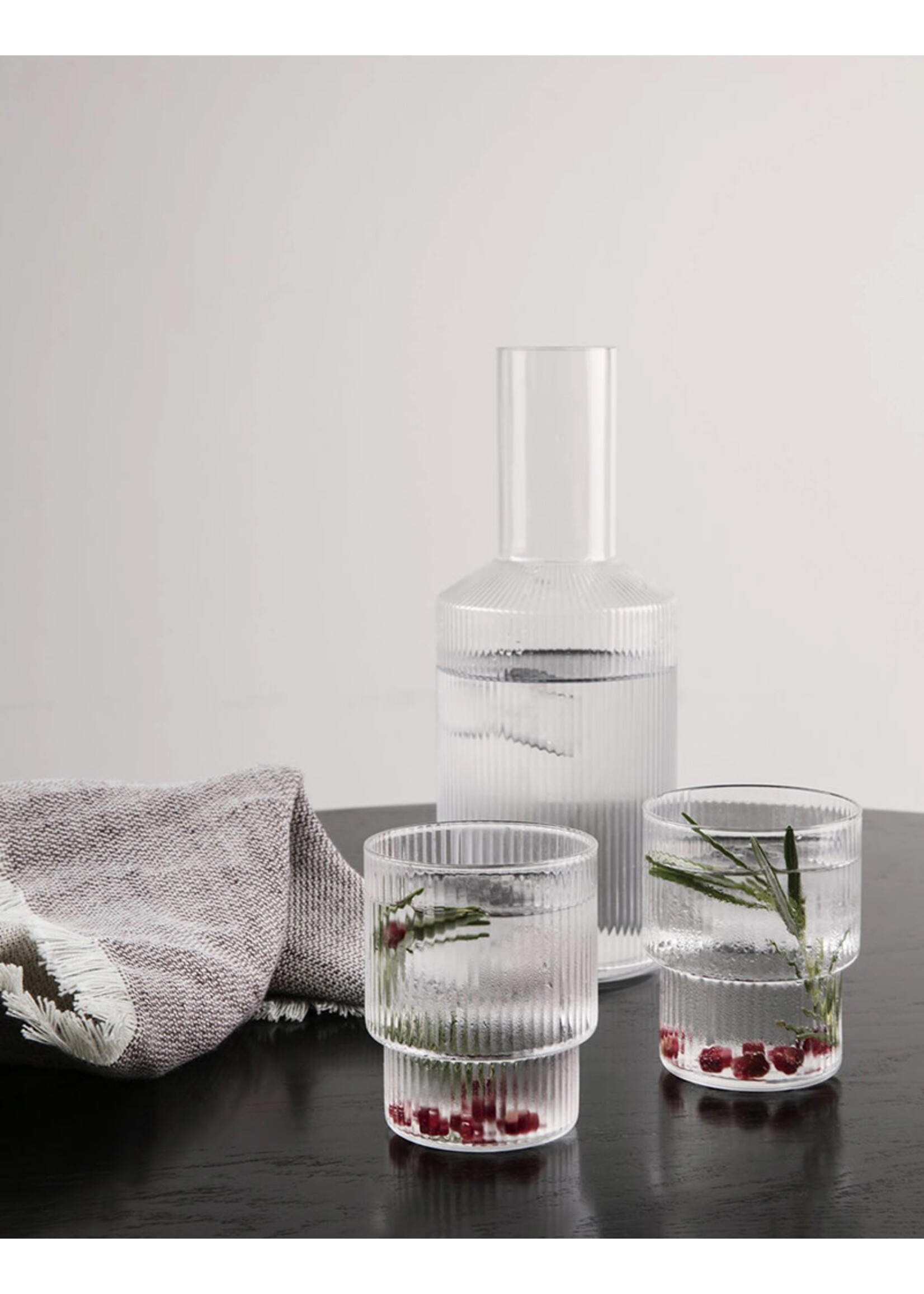 Ferm Living Ripple Carafe - Clear