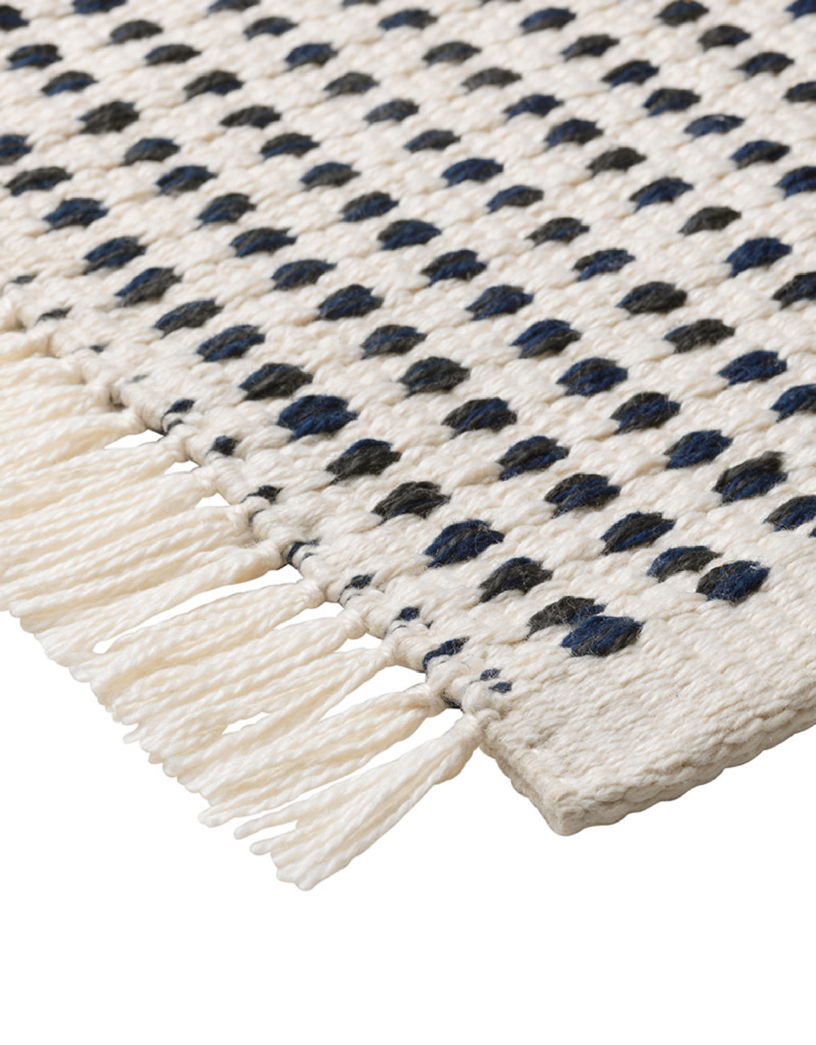 Ferm Living Way Rug 140x200 | Off-White/Blue