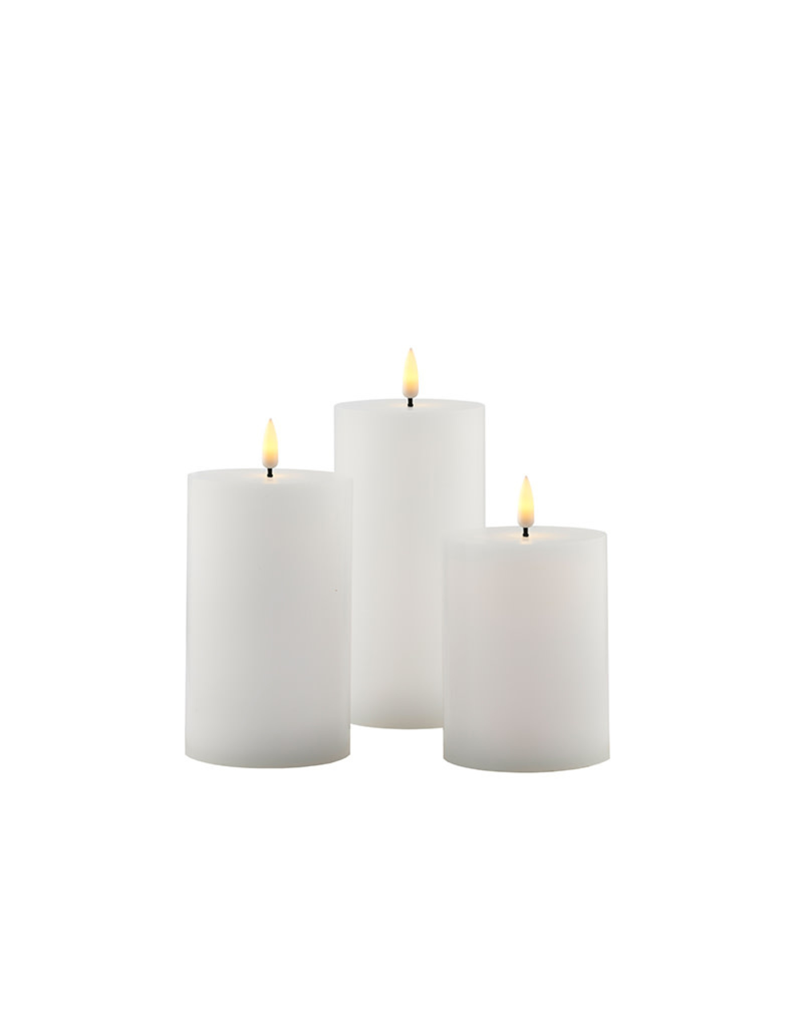 Sirius Sille Led Candle | Set of 3 | White