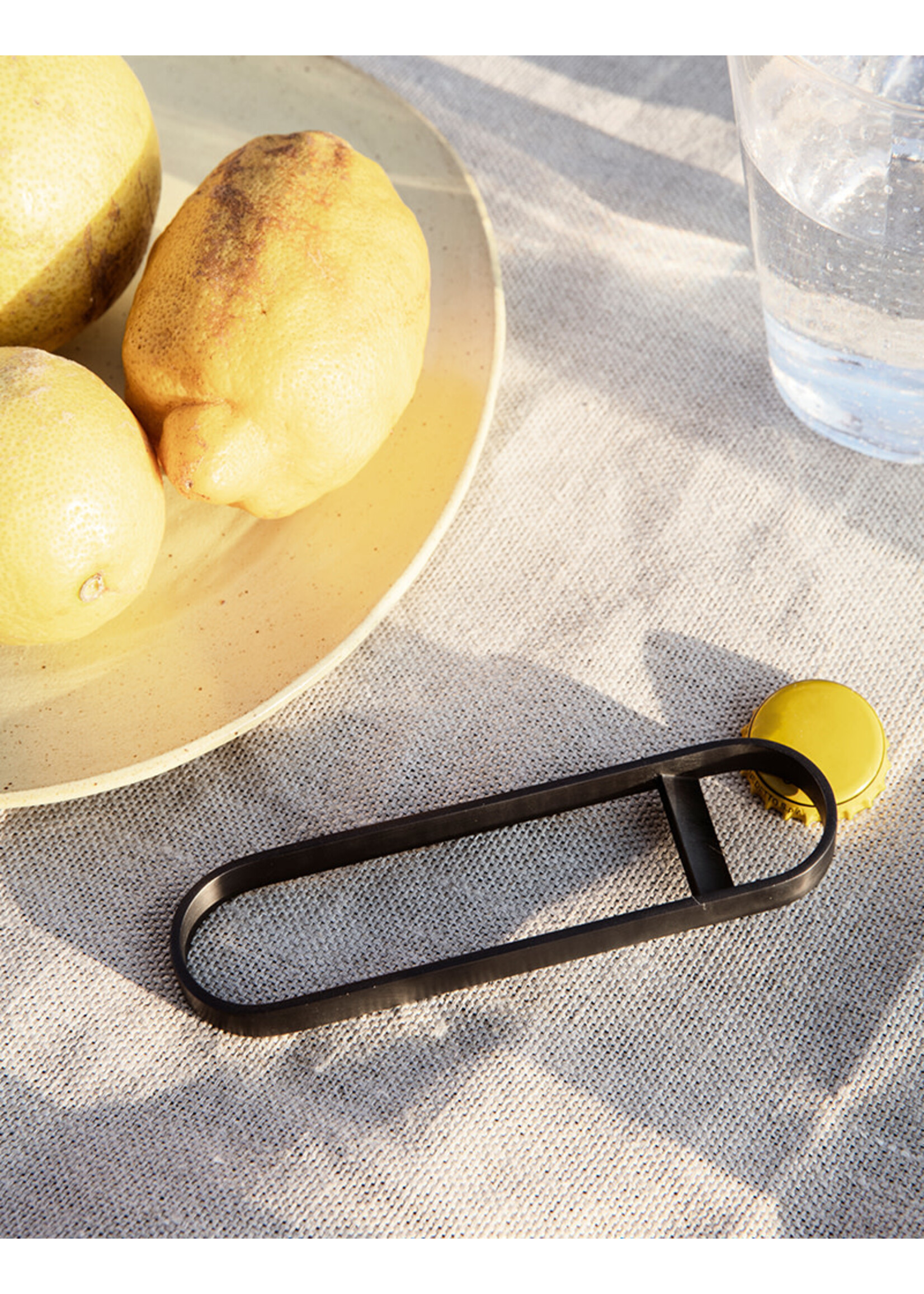 Ferm Living Fein Bottle Opener - Black Brass