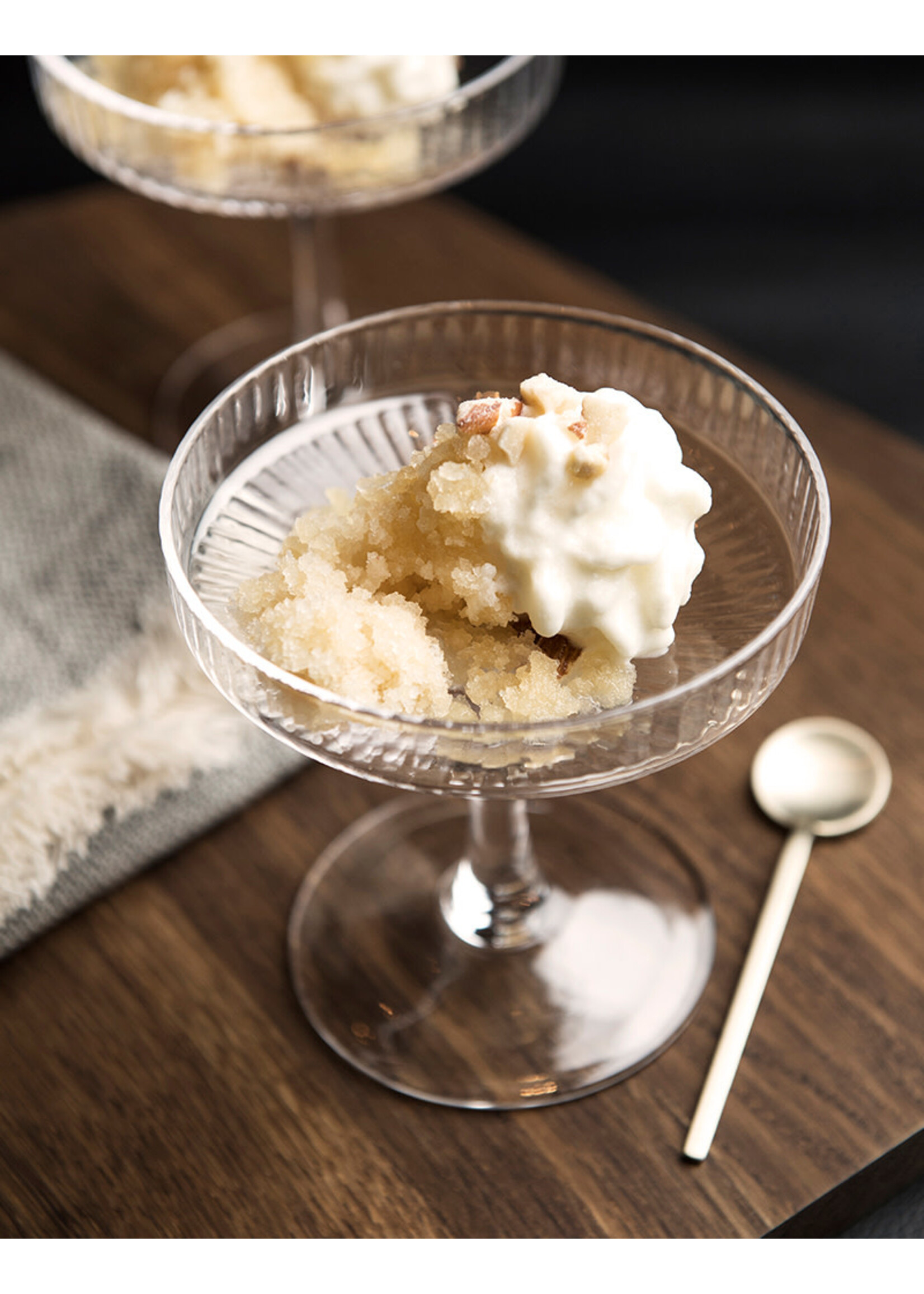 Ferm Living Ripple Champagne Saucers - Set of 2 - Clear