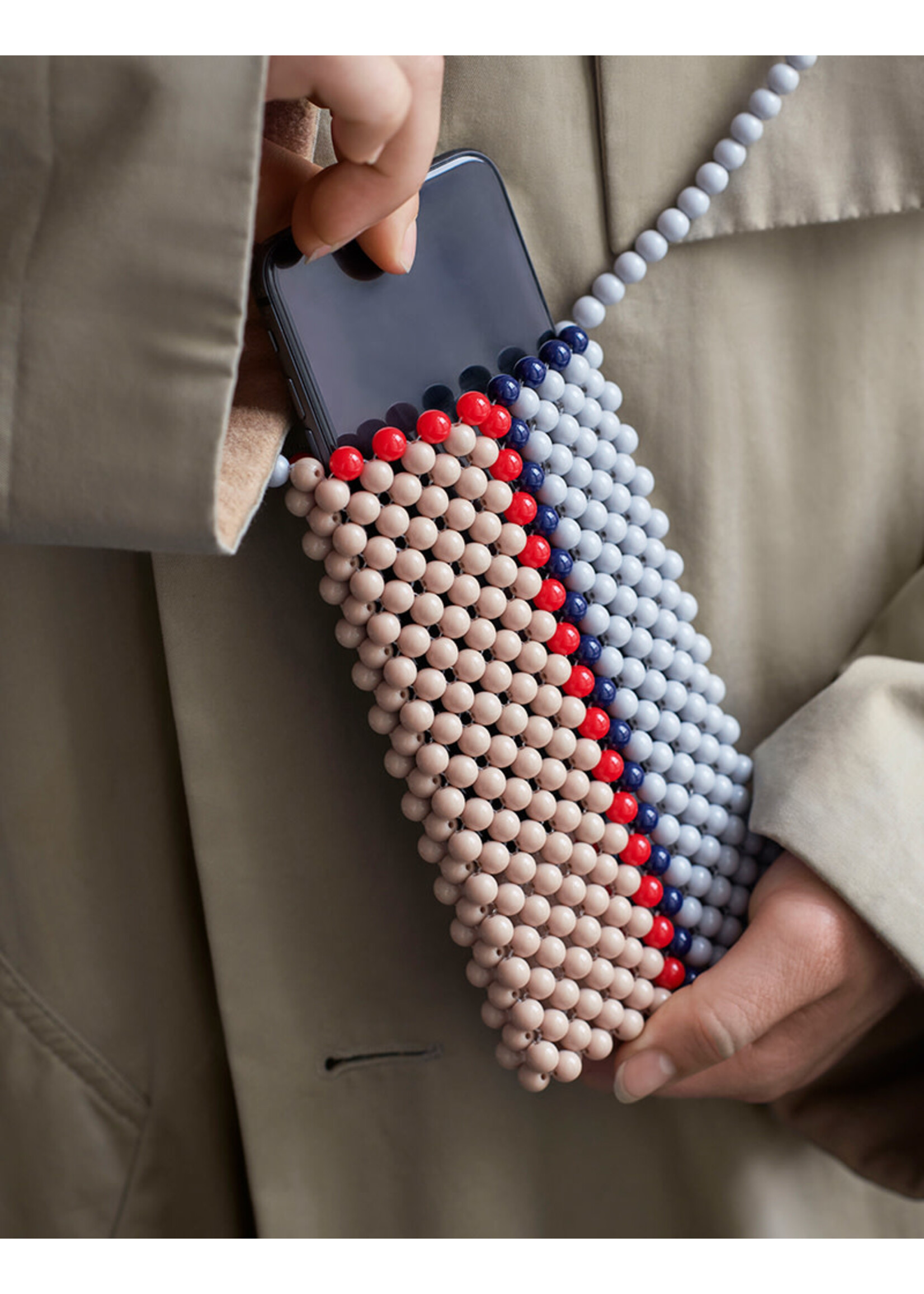 HAY Perla Phone Holder - Krem