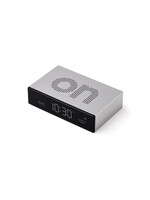 Lexon Flip Clock Premium | Silver