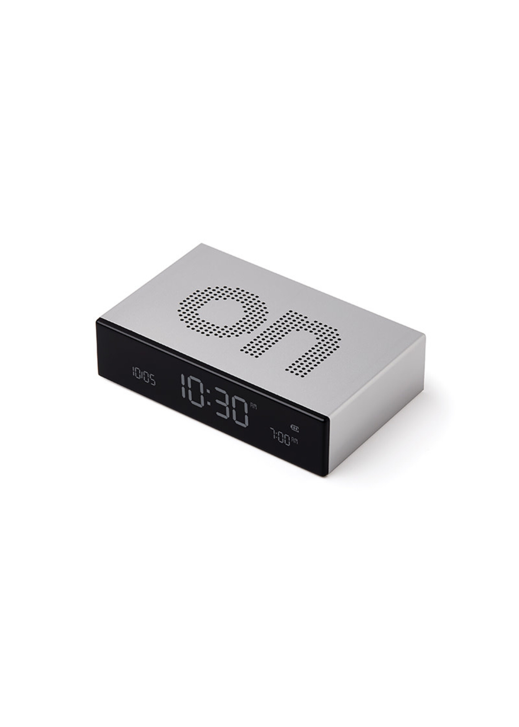 Lexon Flip Clock Premium | Silver