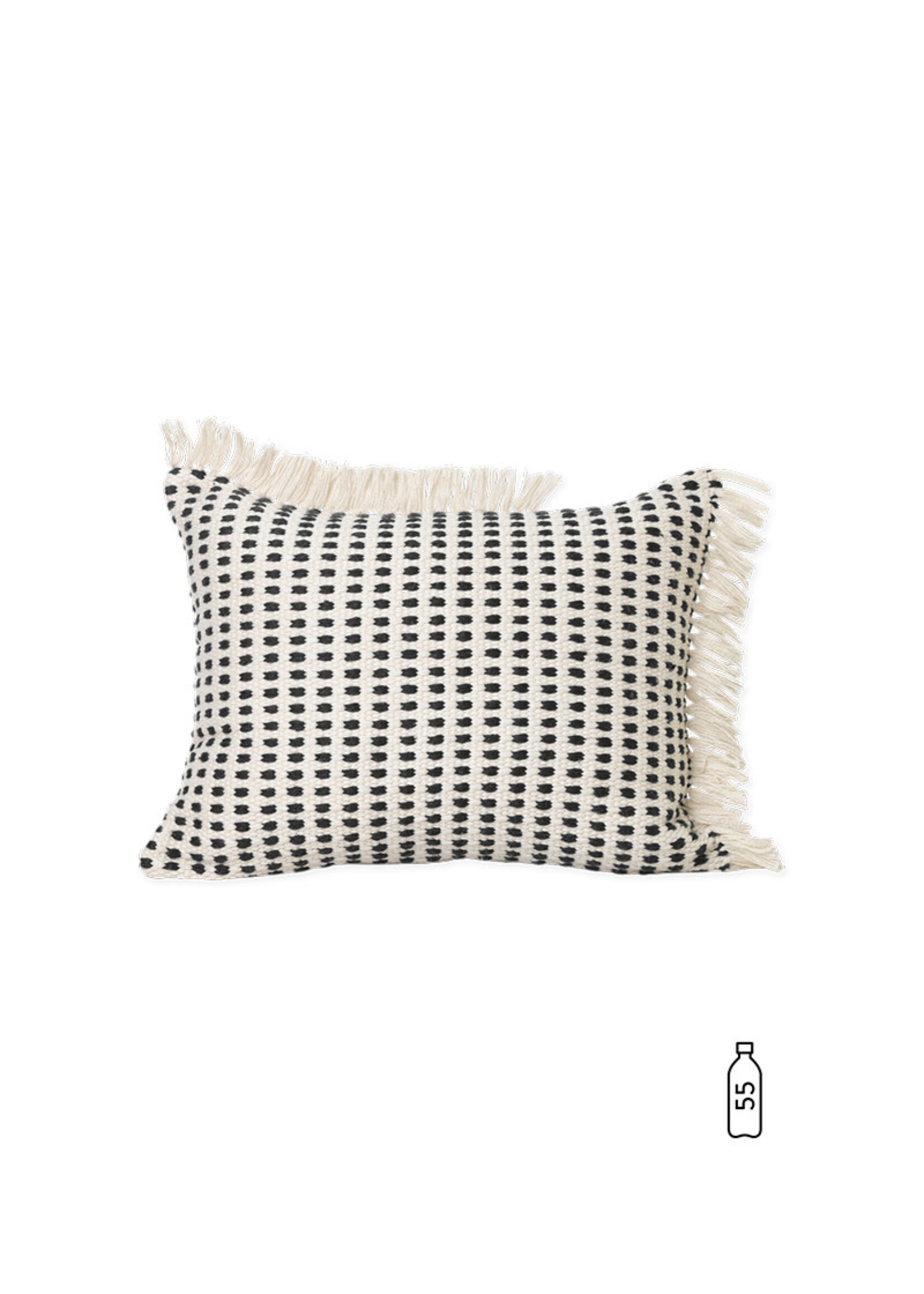 Ferm Living Way Cushion | Off-White/Blue