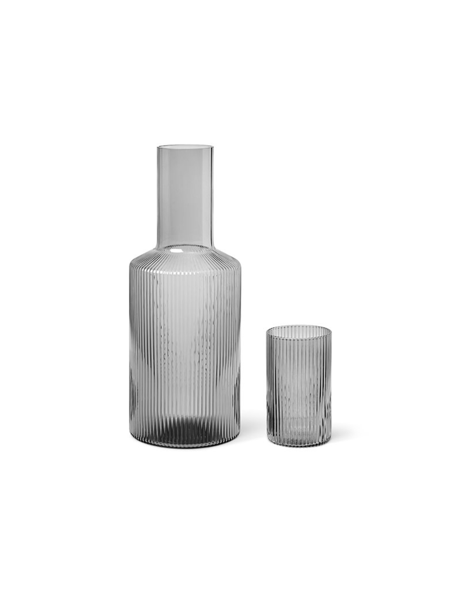 Ferm Living Ripple Carafe Lid | Smoked Grey