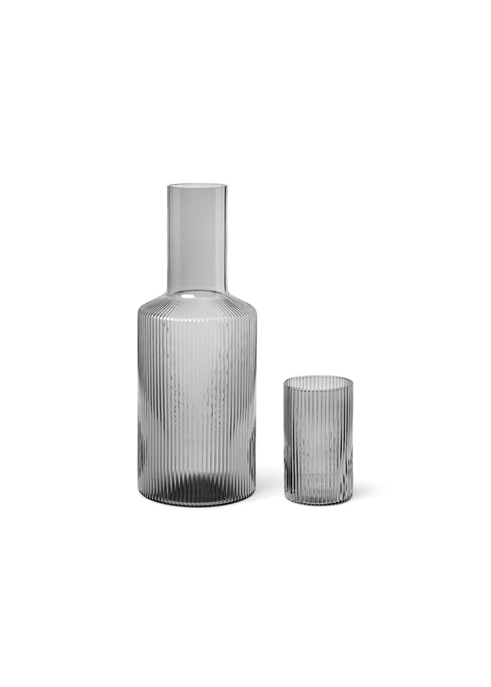 Ferm Living Ripple Carafe Lid | Smoked Grey
