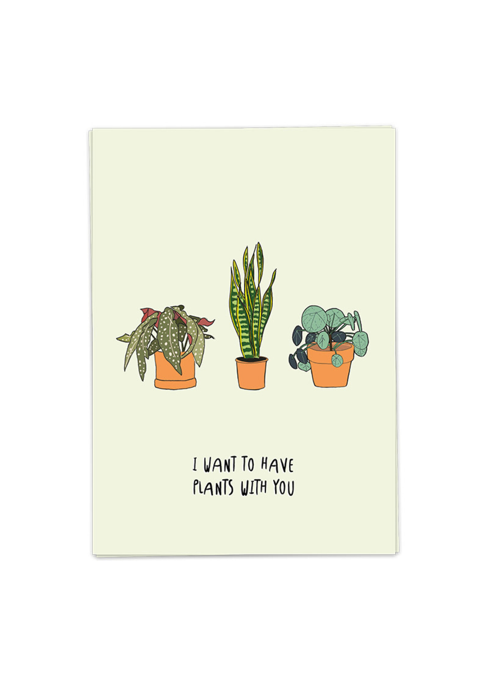 Kaart Blanche KB To Have Plants With You
