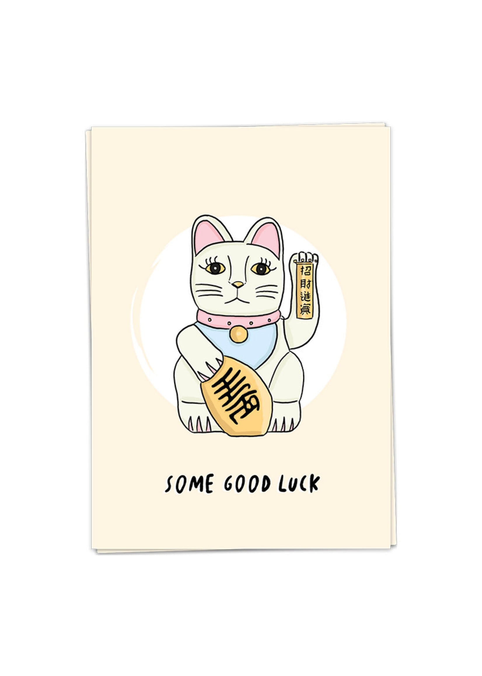 Kaart Blanche Lucky cat