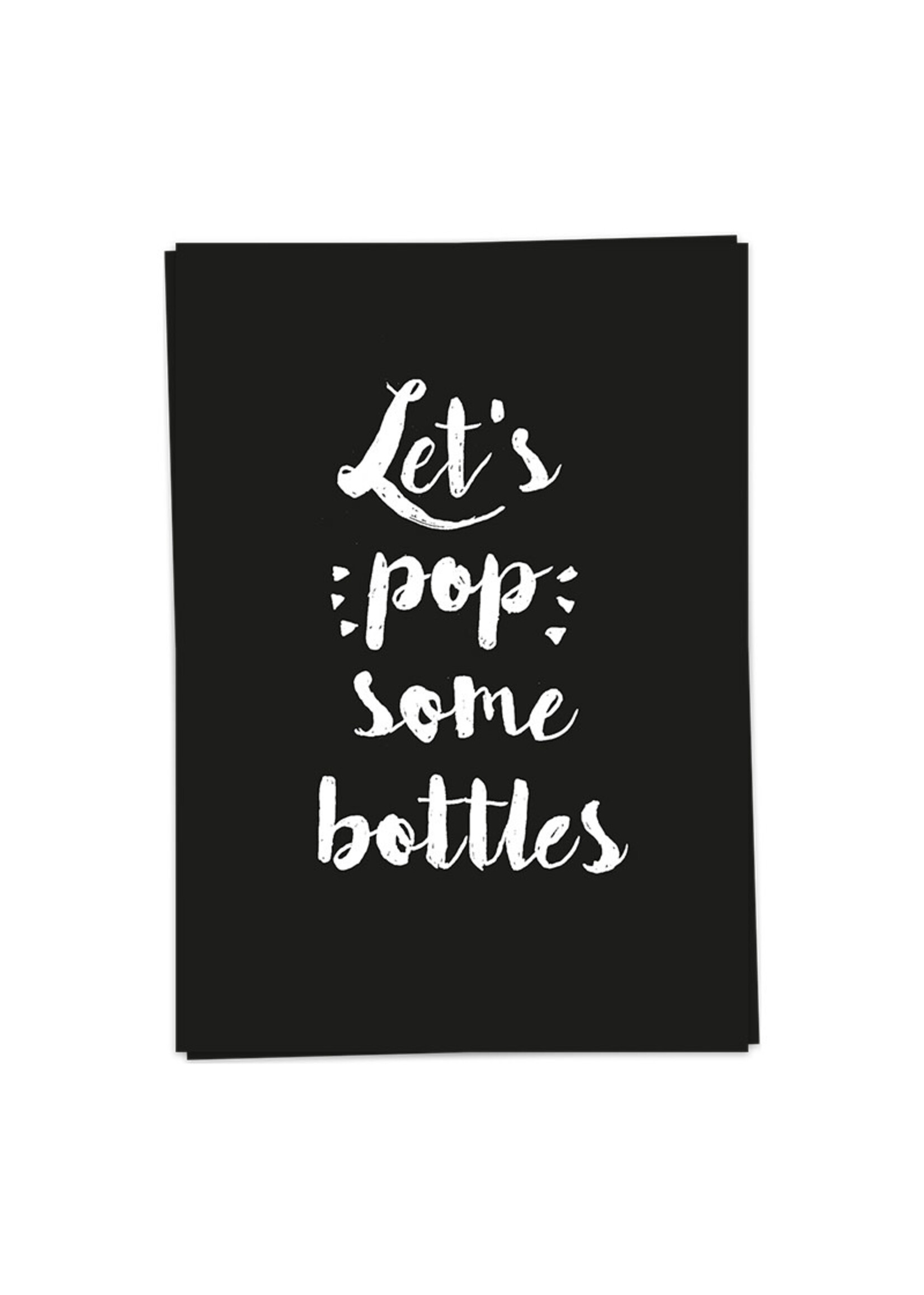Kaart Blanche KB Pop Some Bottles Black