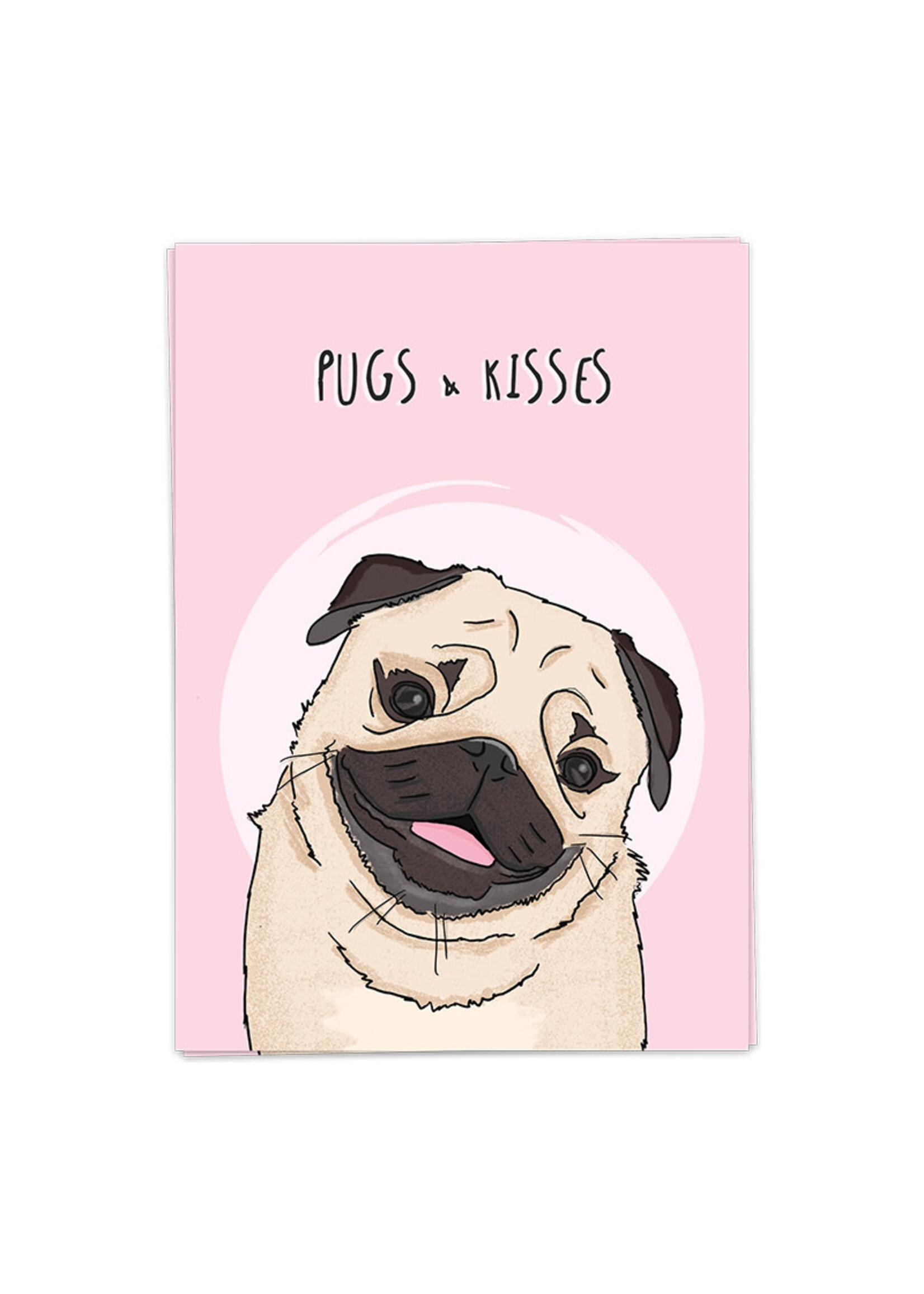Kaart Blanche KB Pugs & Kisses