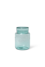 Ferm Living Oli Container - Recycled  Glass