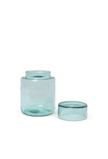 Ferm Living Oli Container - Recycled  Glass