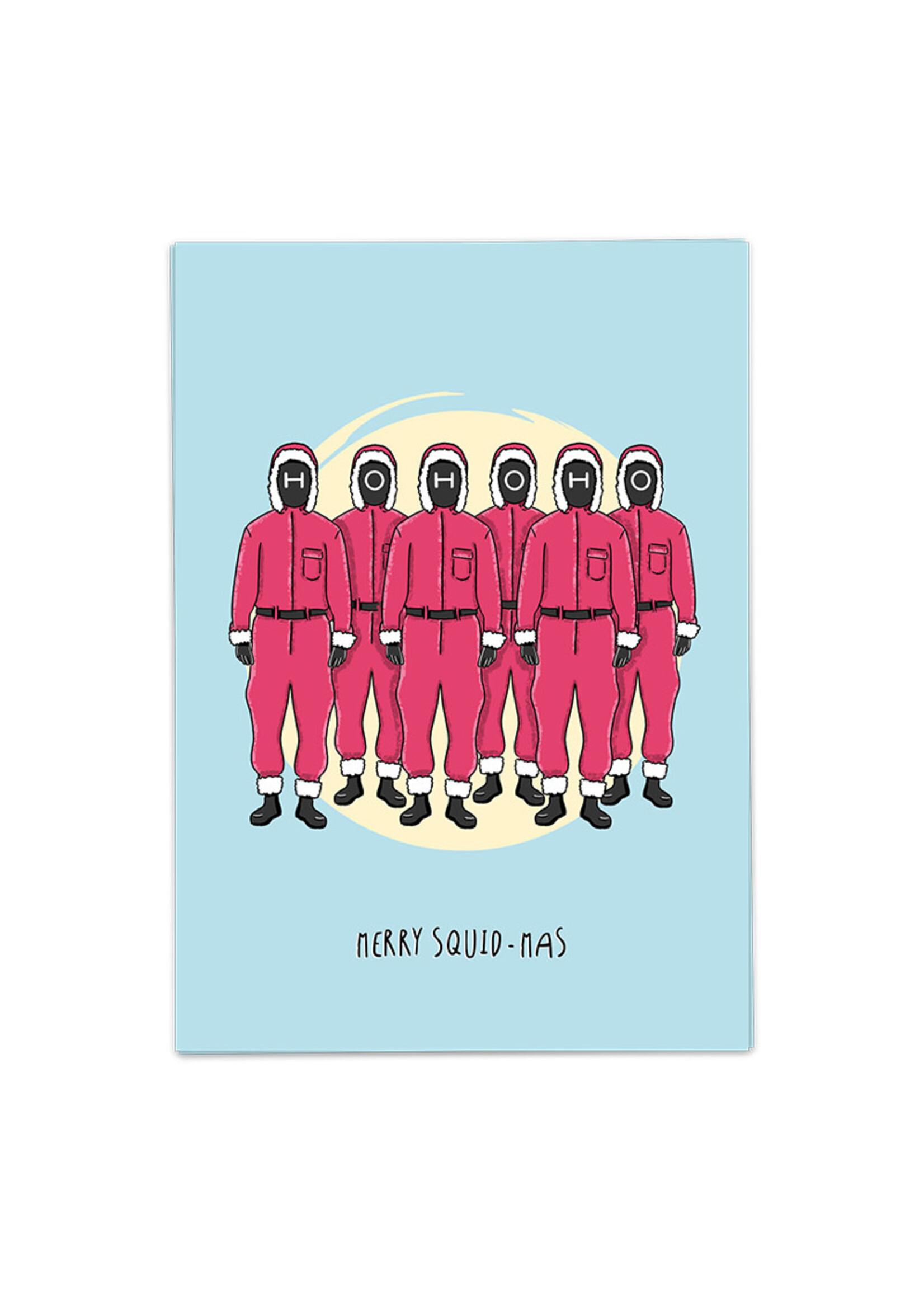 Kaart Blanche Merry Squid-Mas