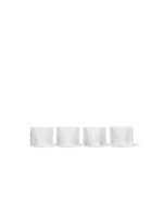 Ferm Living Ripple Low Glasses - Set of 4 - Clear