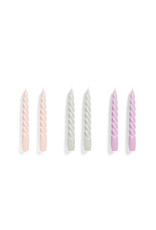 HAY Candle Twist - Set of 6 - Rose/Grey/Lilac