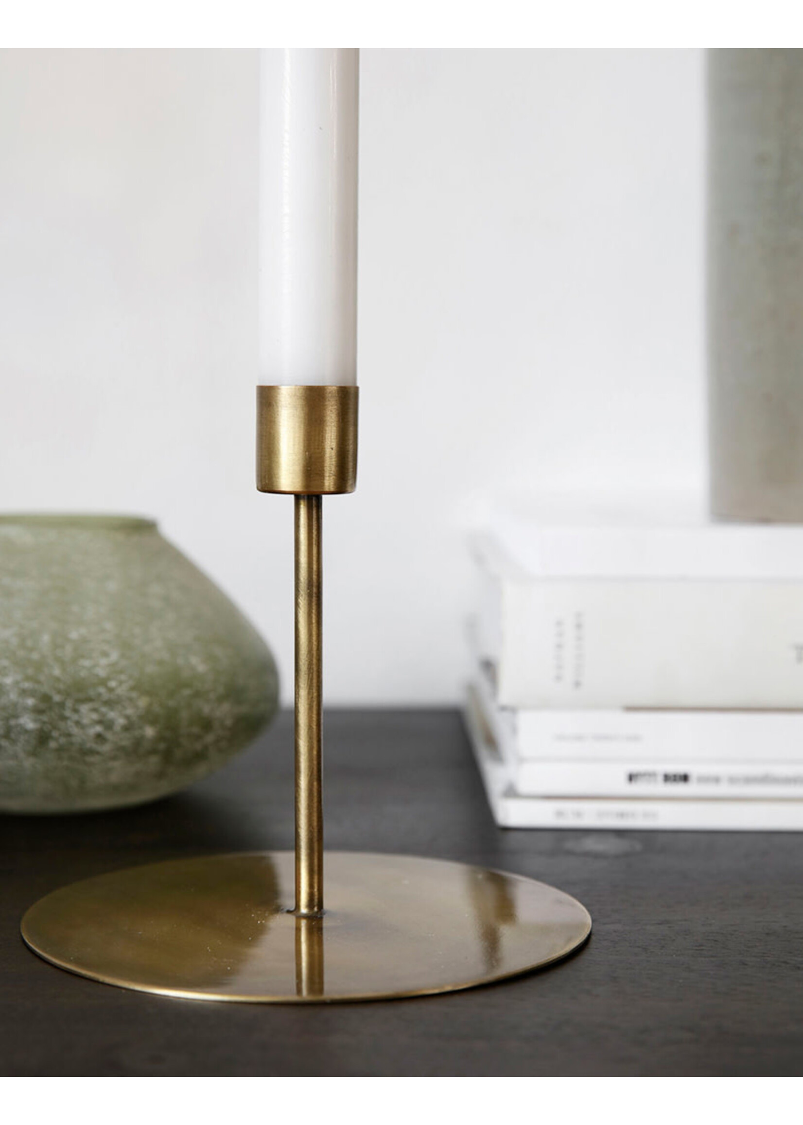 House Doctor Anit Candle Stand - M - Antique Brass