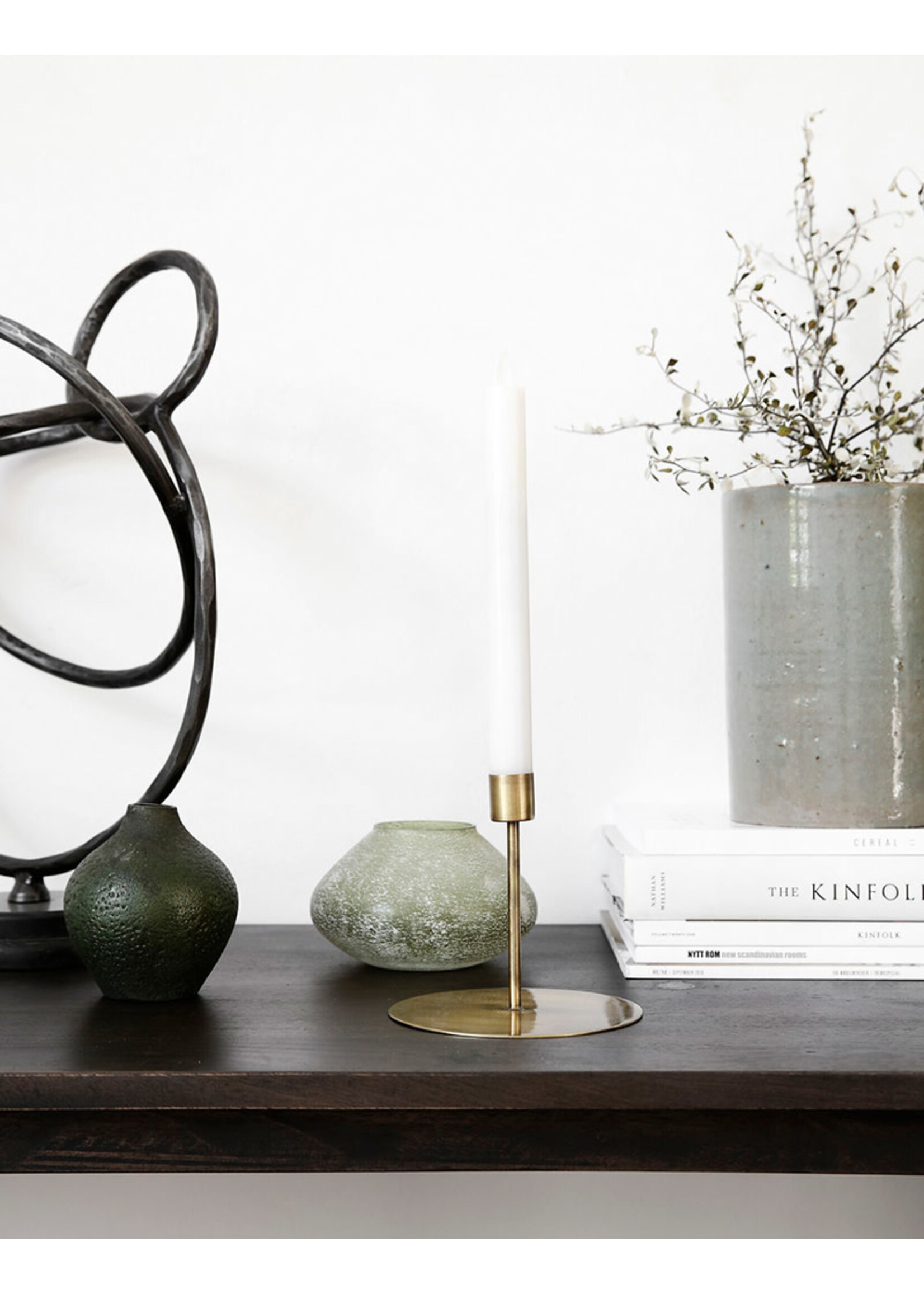 House Doctor Anit Candle Stand - M - Antique Brass