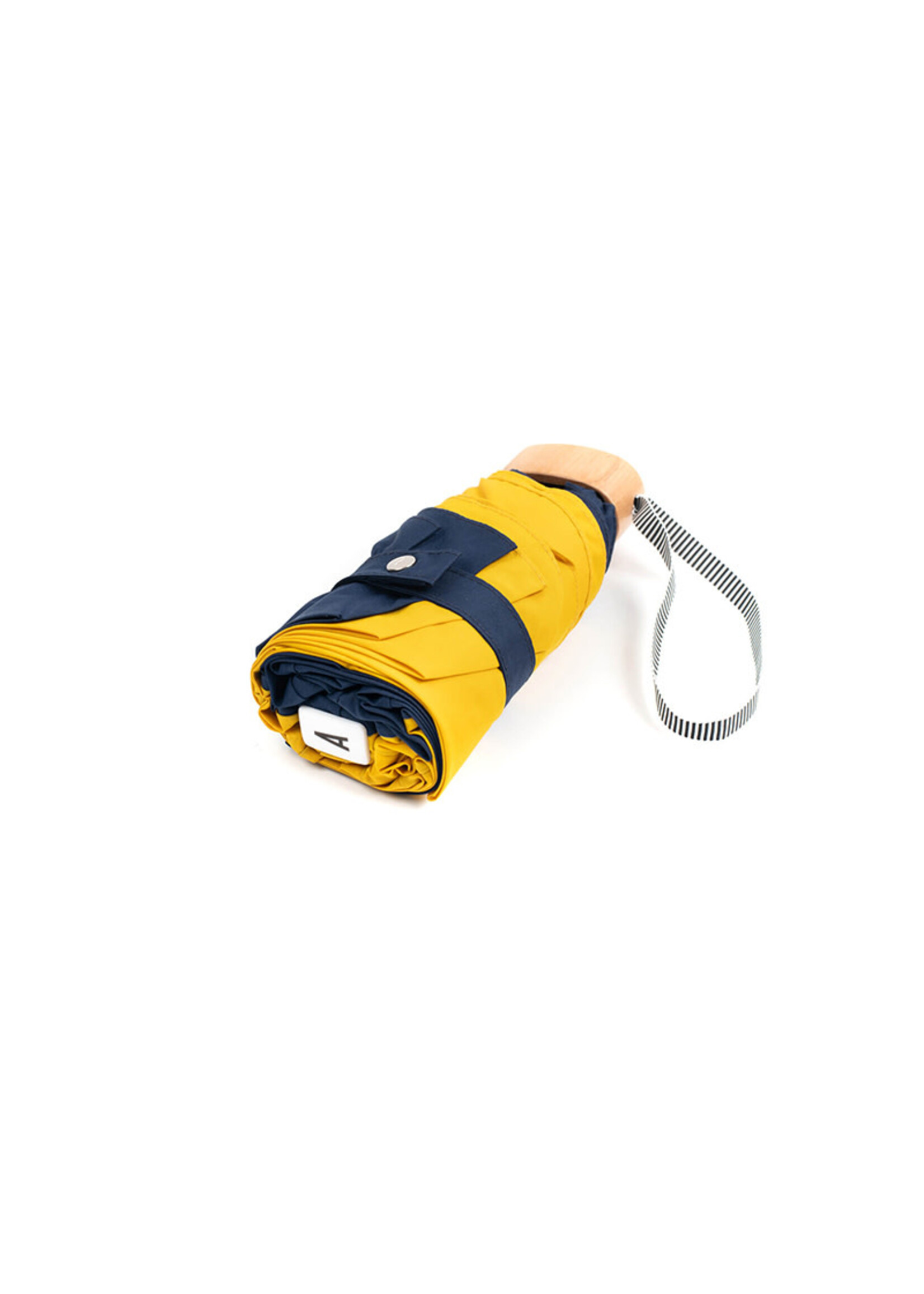 Anatole Folding Umbrella - Sydney - Navy Blue & Yellow