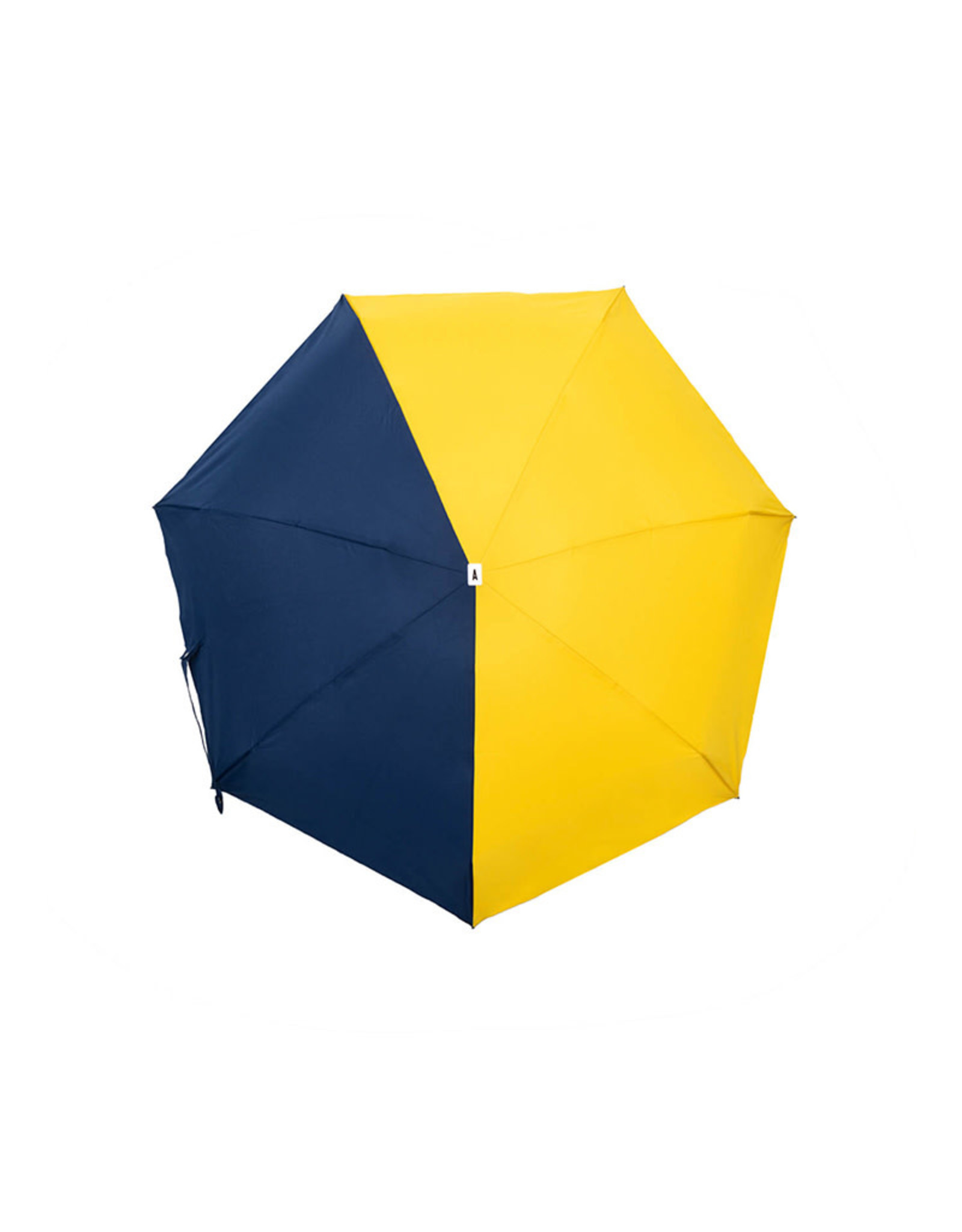Anatole Folding Umbrella - Sydney - Navy Blue & Yellow