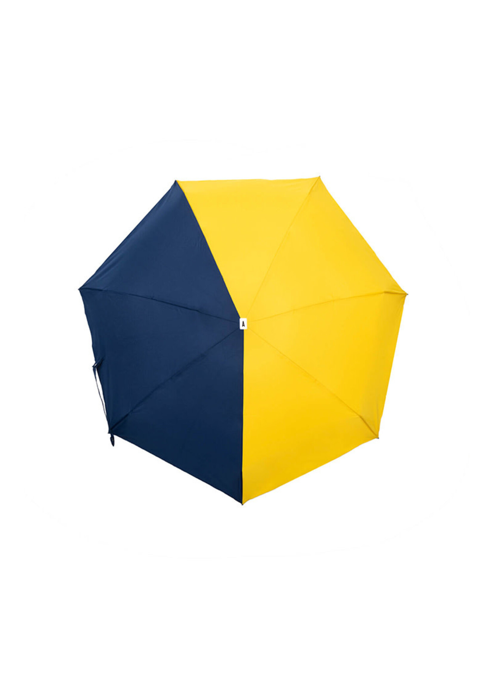Anatole Folding Umbrella - Sydney - Navy Blue & Yellow
