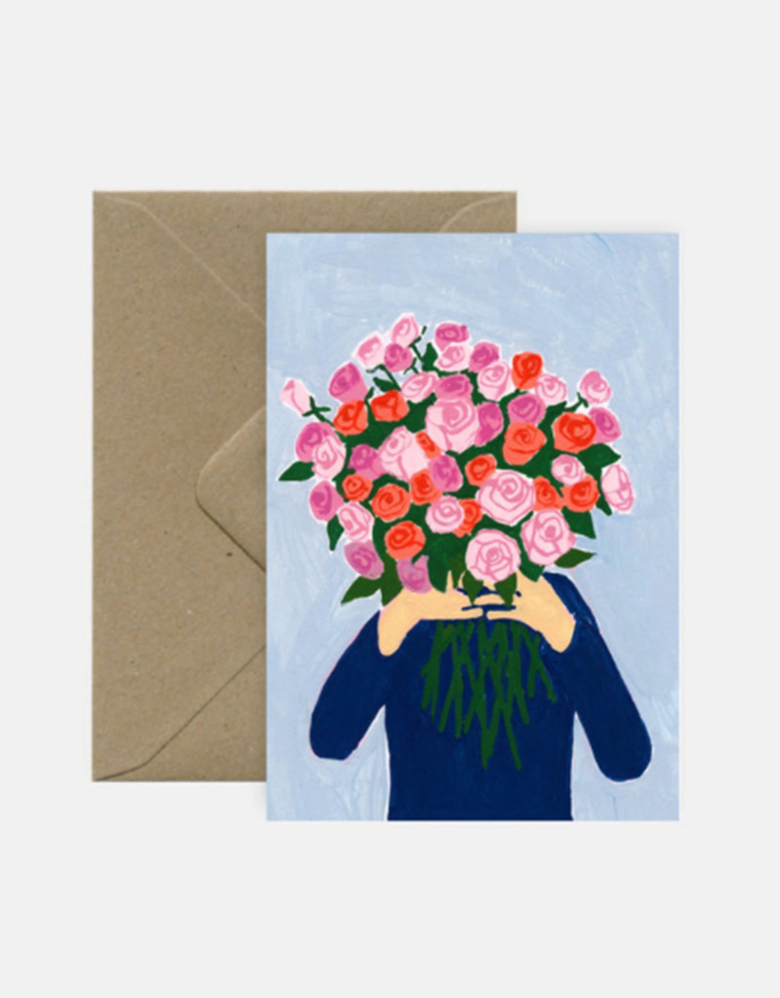 Pink Cloud Studio Greeting Card - Bouquet Of Roses