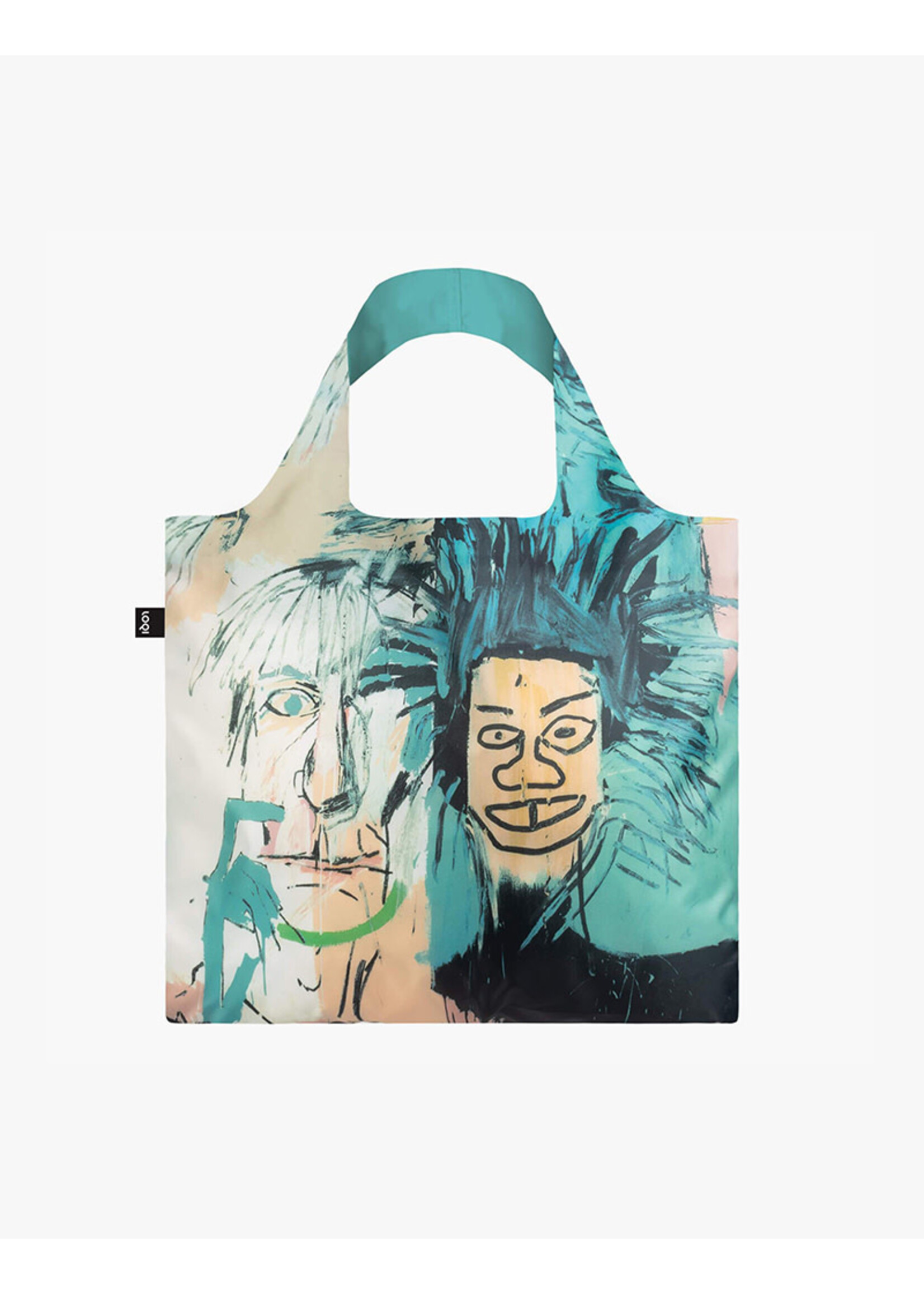 LOQI Shopping Bag | Jean Michel Basquiat - Dos Cabezas