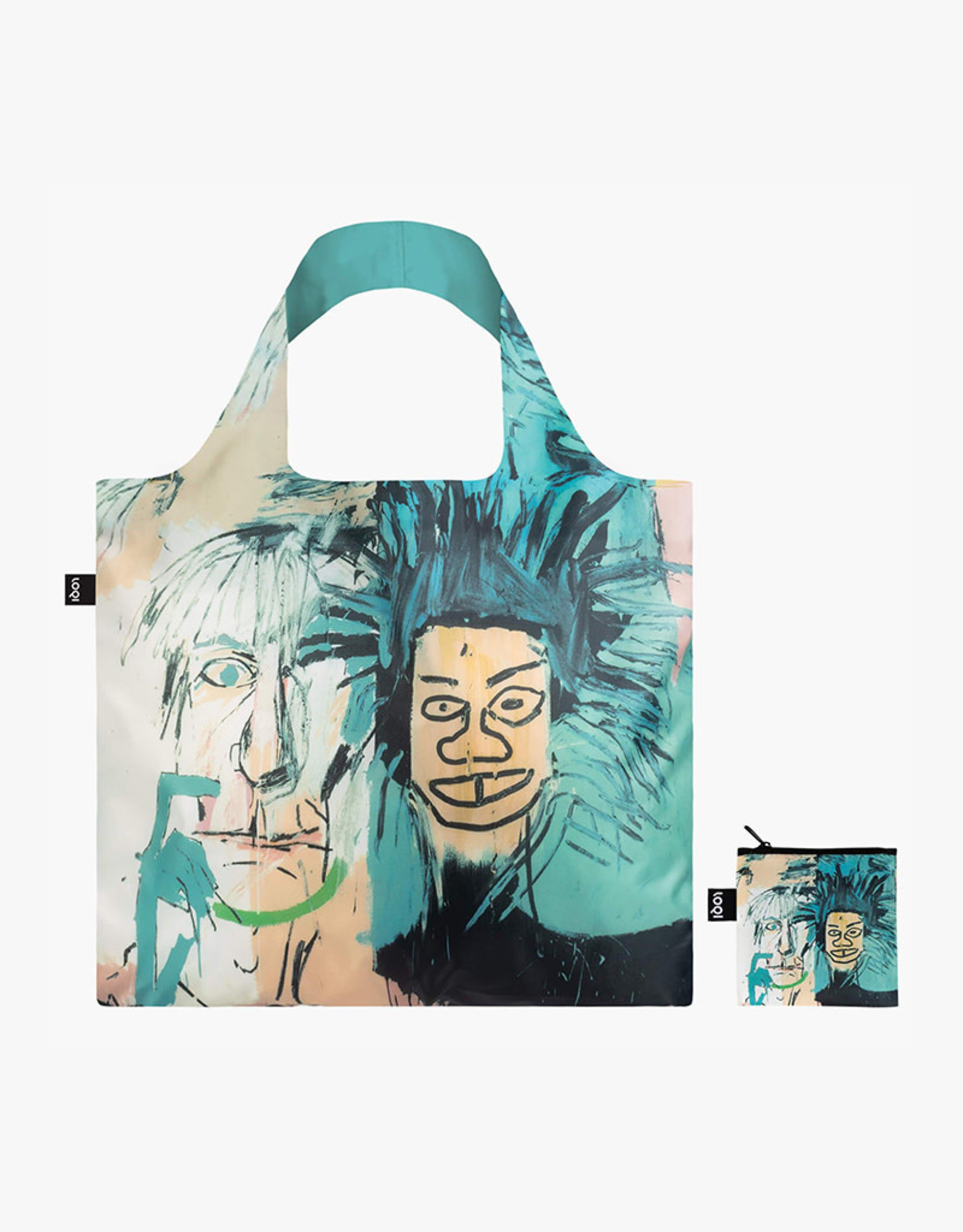 LOQI Shopping Bag | Jean Michel Basquiat - Dos Cabezas