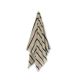 Ferm Living Alee Bath Towel | Sand/Black