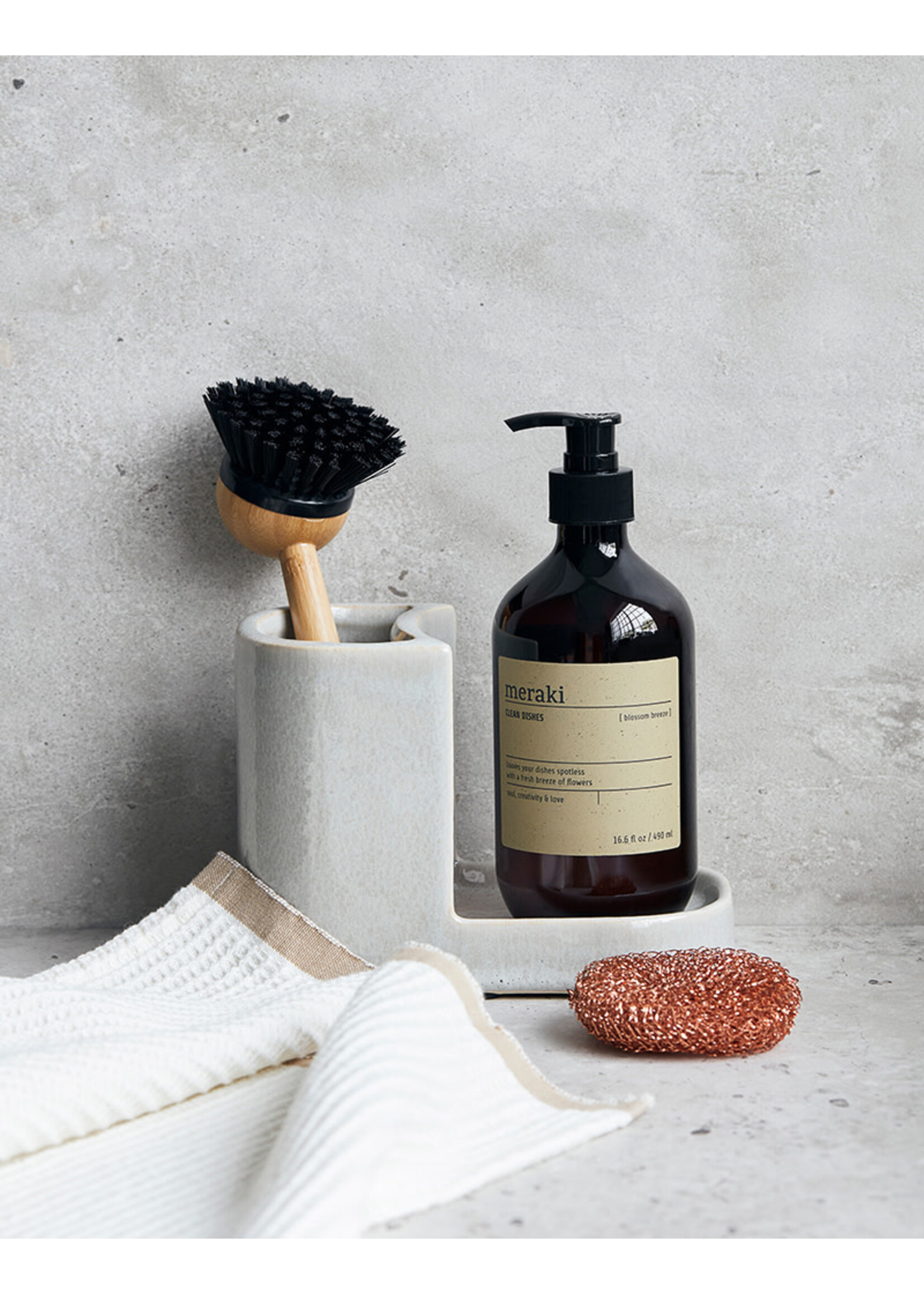 Meraki Datura Brush and Soap Holder
