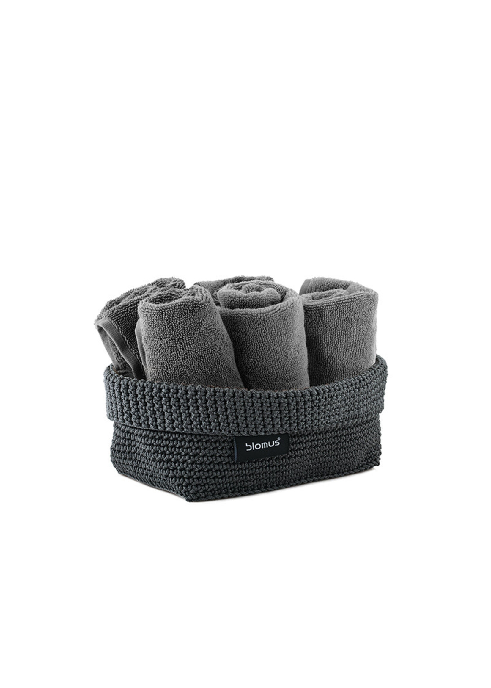 Blomus Tela Crochet Rope Basket L - Anthracite