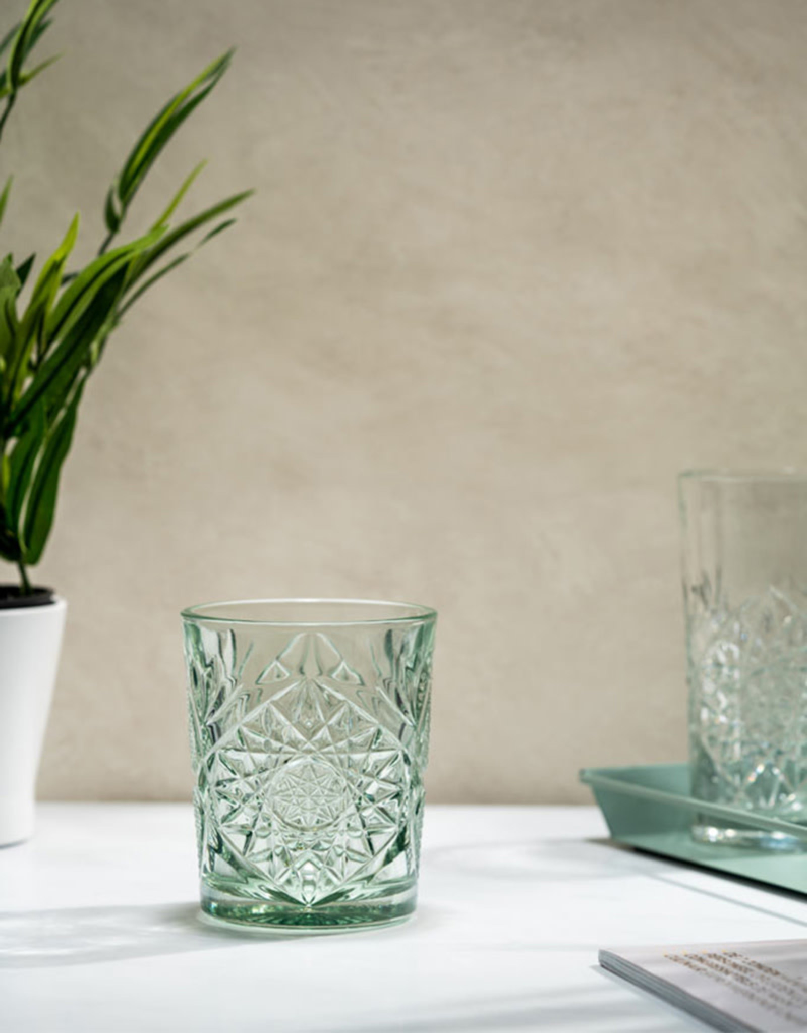 Libbey Hobstar Tumbler | Ebony Green