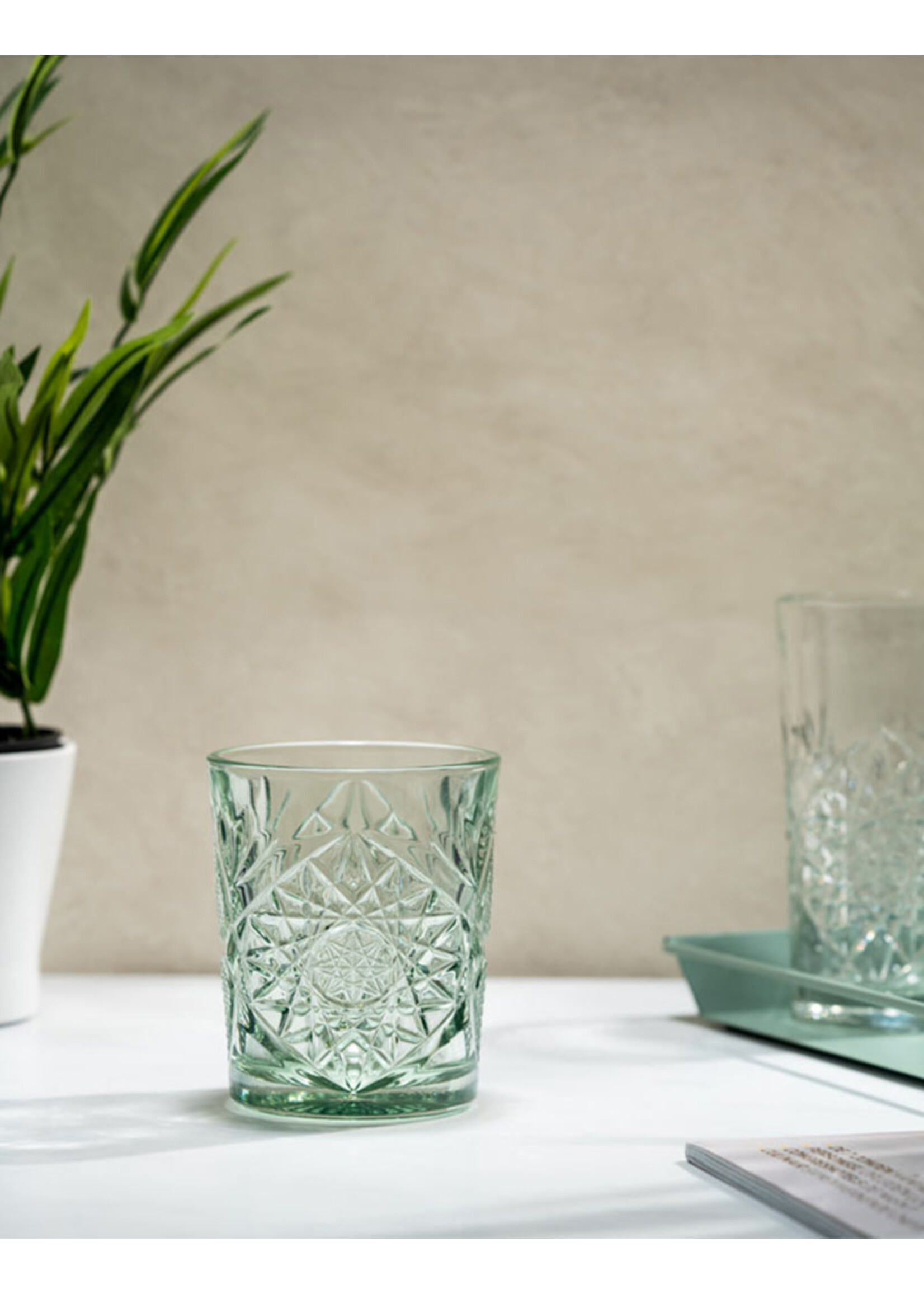 Libbey Hobstar Tumbler | Ebony Green