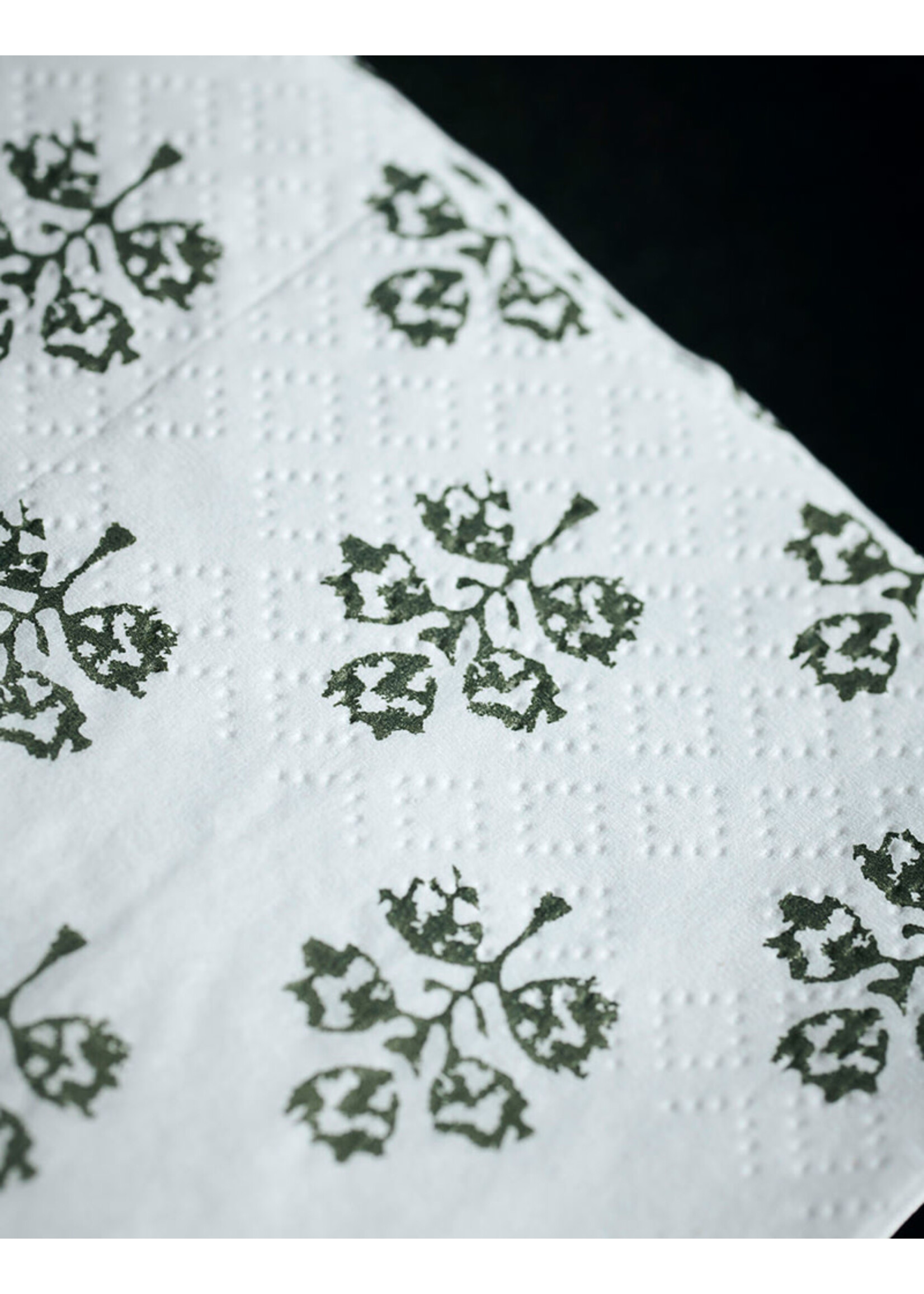House Doctor Paper Napkins - Plant - Green
