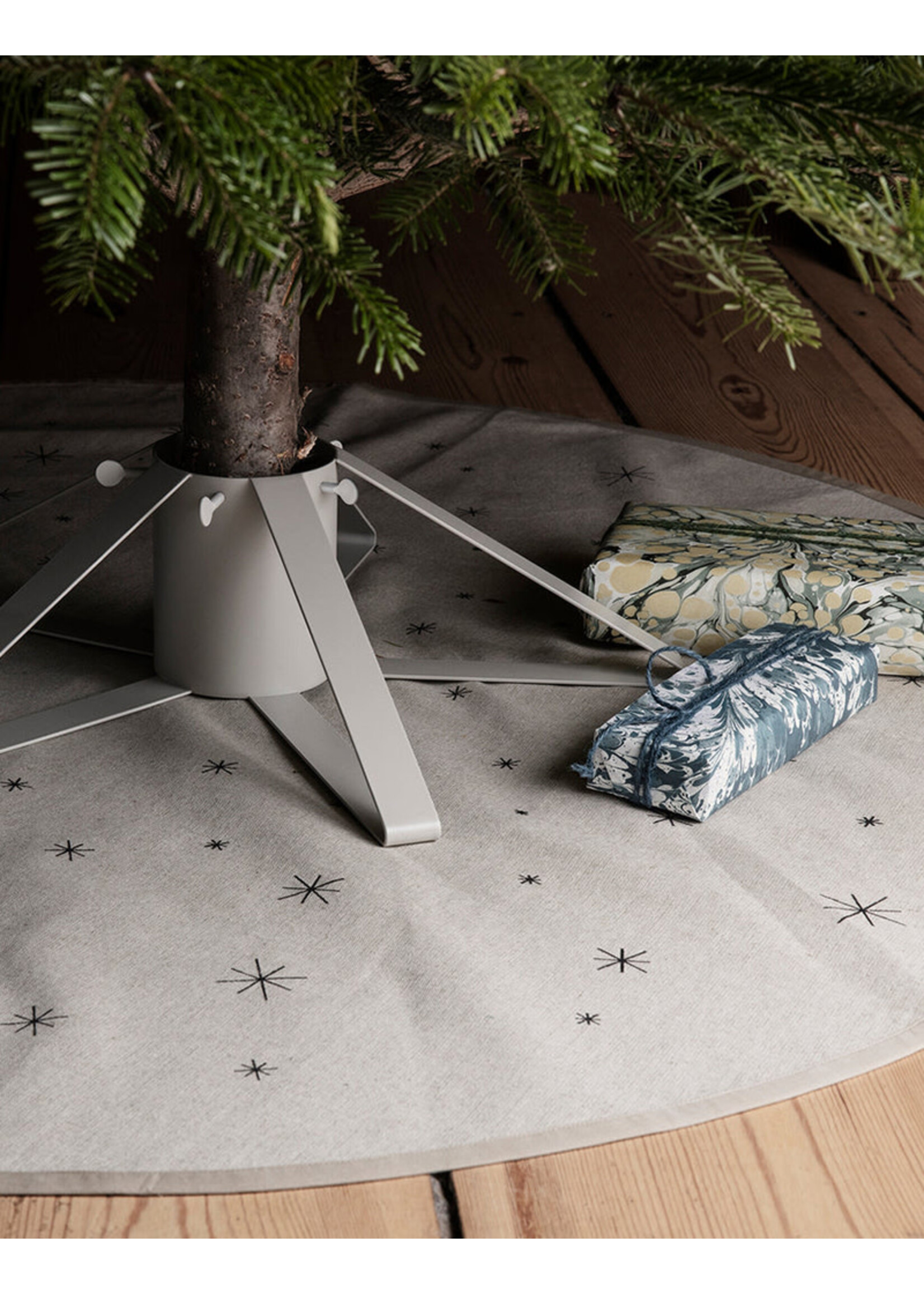 Ferm Living Star Christmas Tree Blanket - Sand