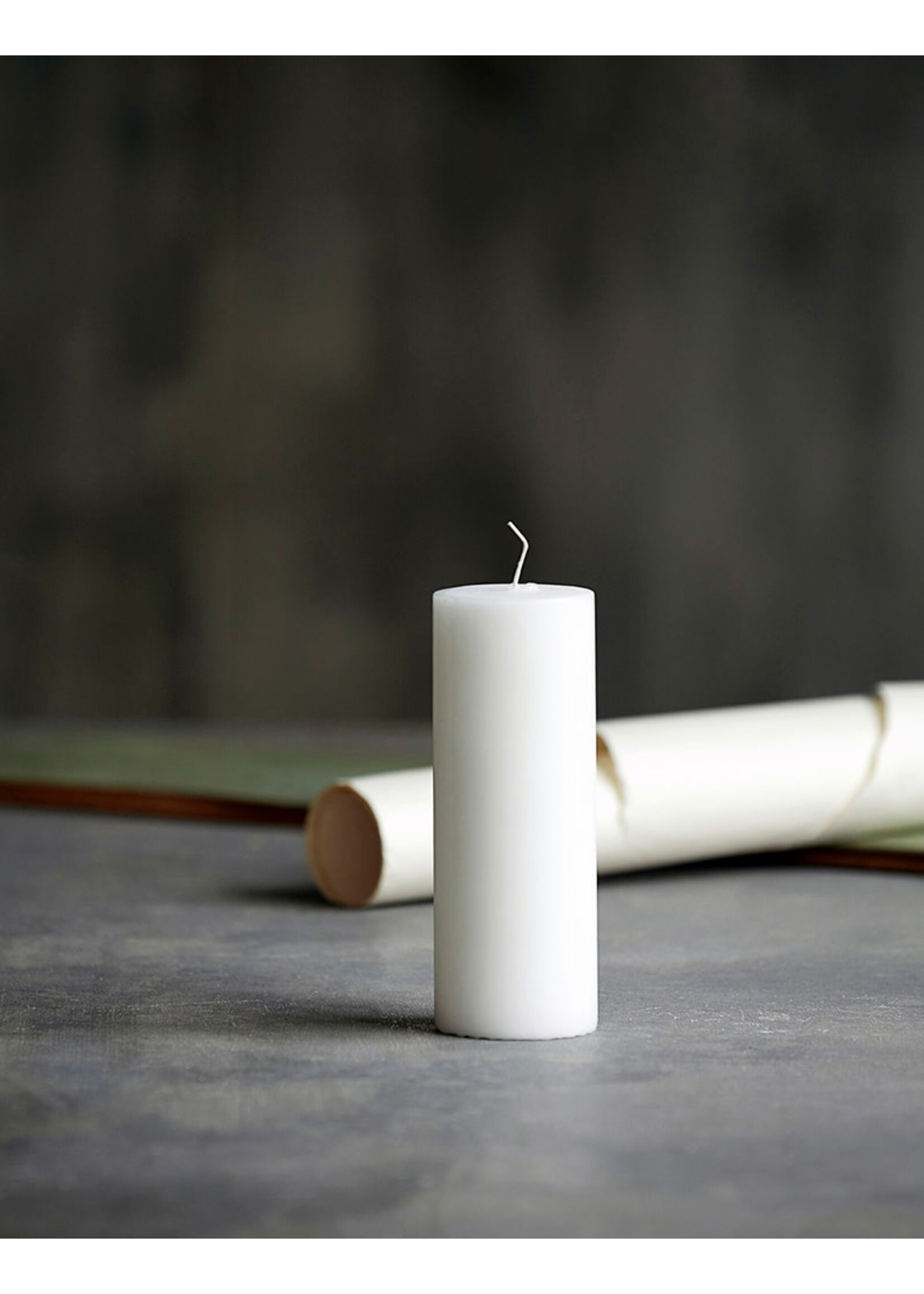 House Doctor Pillar Candle Ø7 H20 - White