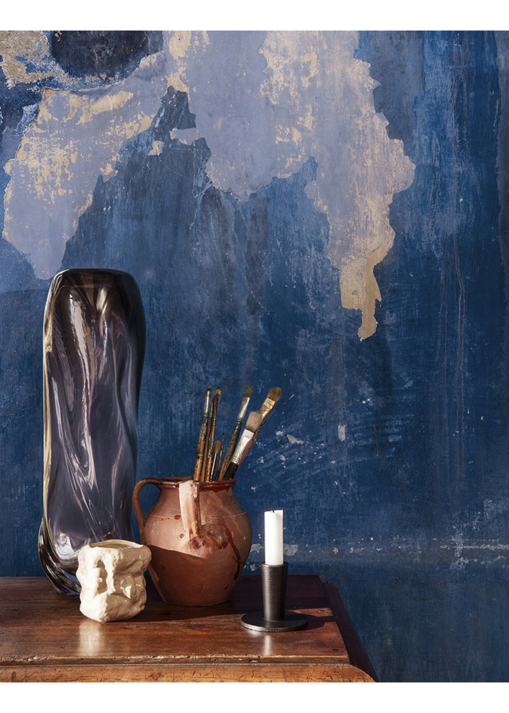Ferm Living Hoy Casted Candle Holder - Low
