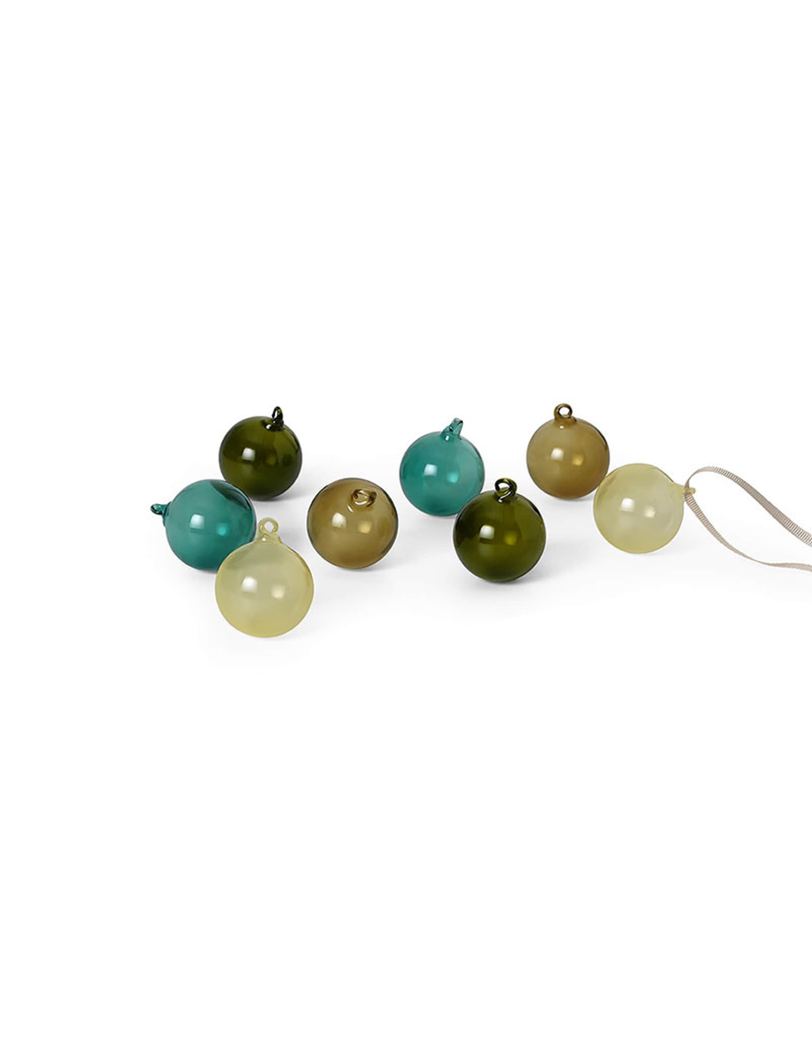 Ferm Living Glass Baubles - S - Set of 8