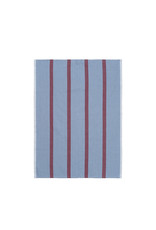 Ferm Living Hale Tea Towel - Faded Blue/Burgundy