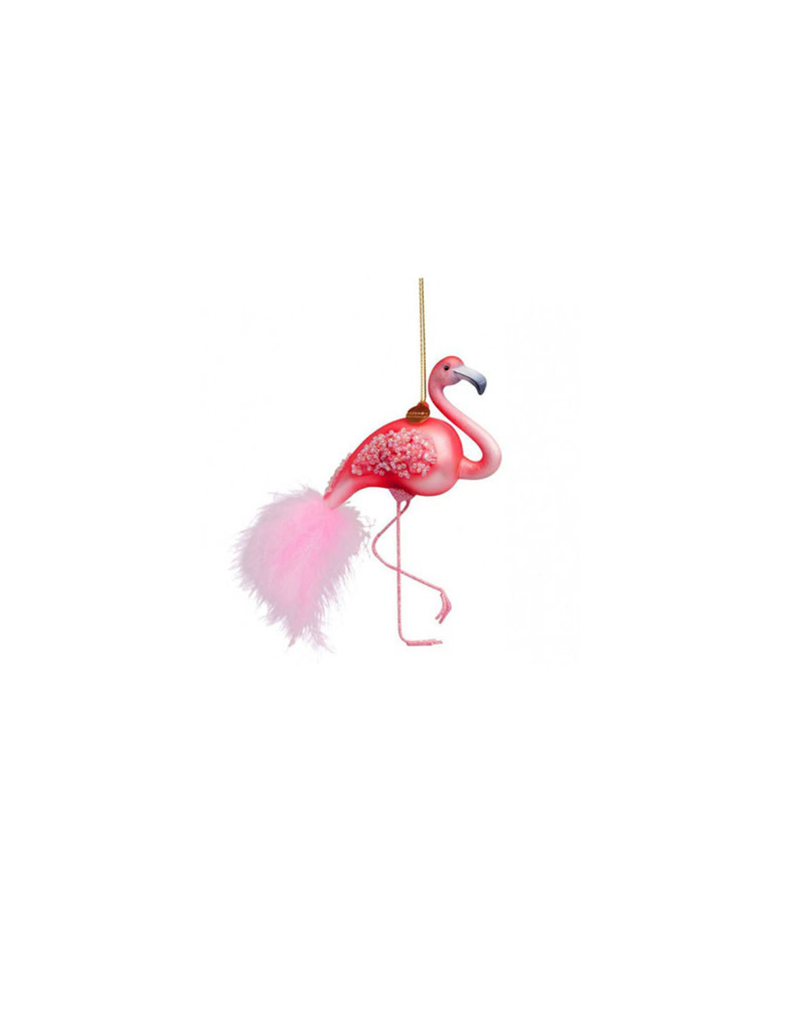 Vondels Glass Ornament - Flamingo