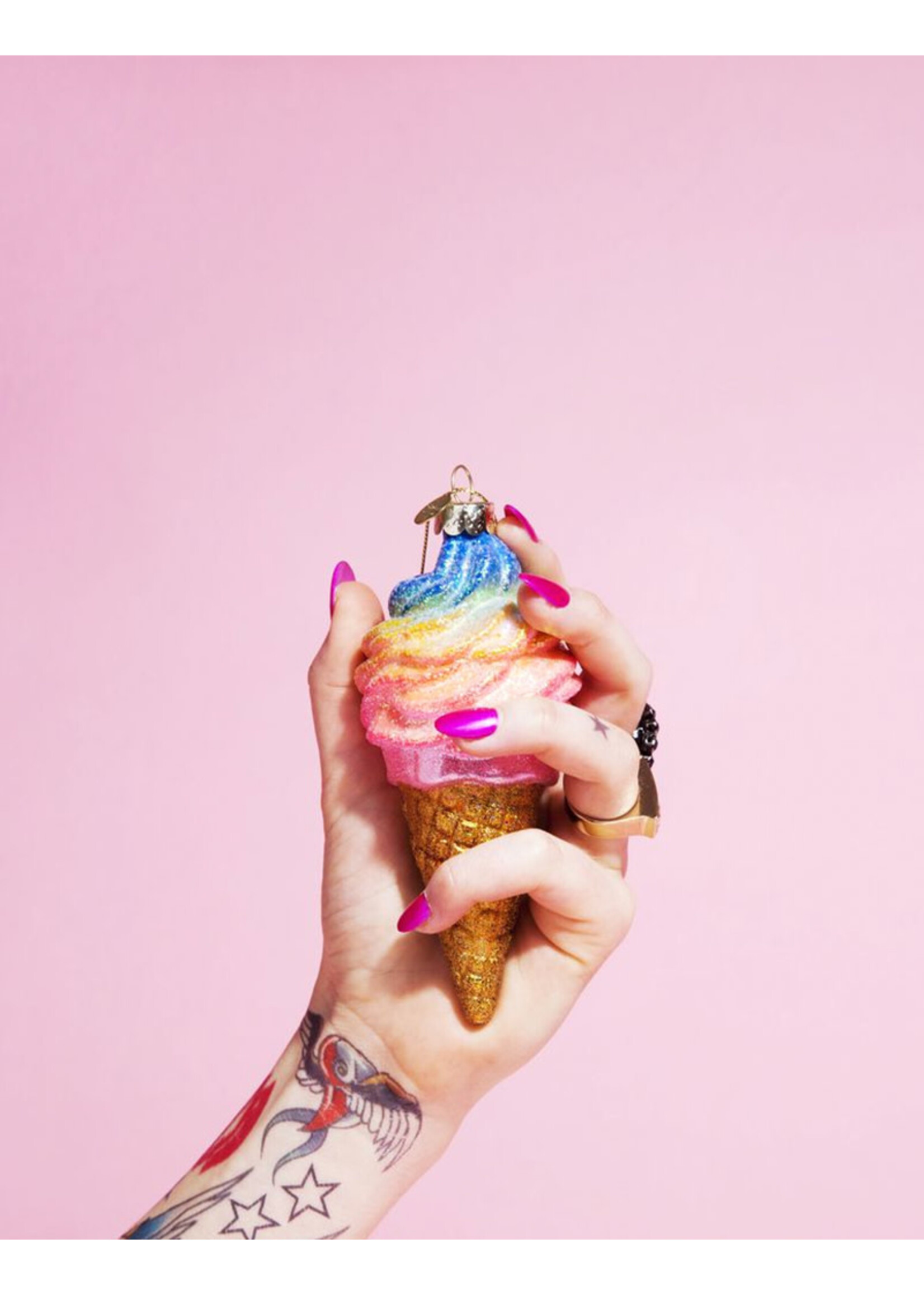 Vondels Glass Ornament - Ice Cream