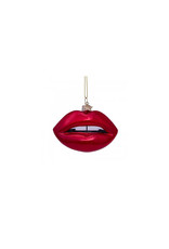 Vondels Glass Ornament - Red Lips