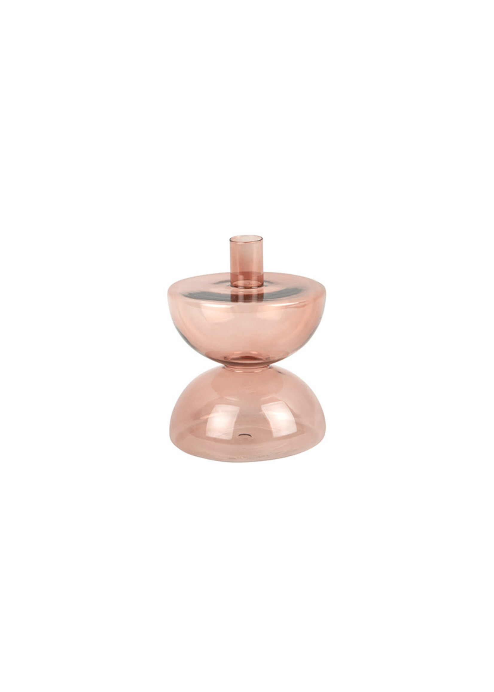 Present Time Diabolo Candle Holder - L - Faded Pink